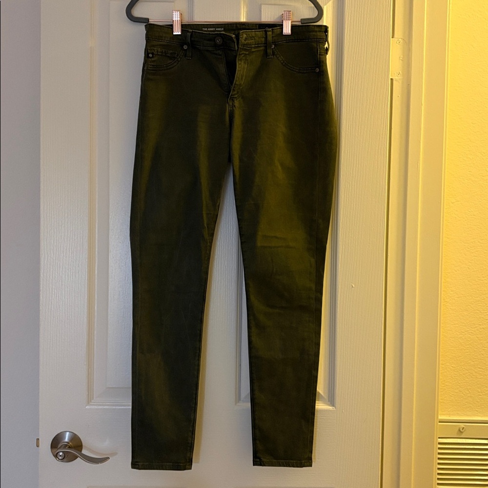 Ag Adriano Goldschmied Olive Ankle Jeans